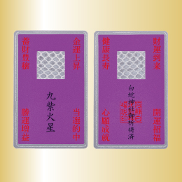 白蛇神社の九星抜殻符(九紫火星)