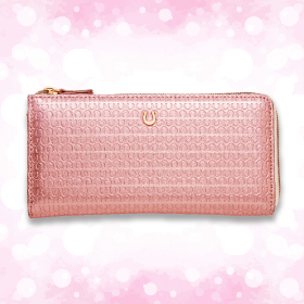 金運馬蹄財布ローズゴールド