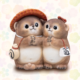 幸運を願うたぬき