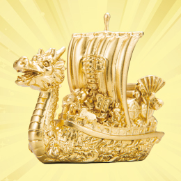 金運黄金大明神(龍宝船)