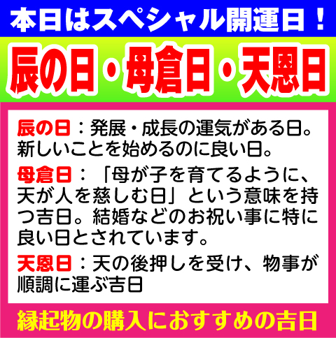 辰の日・母倉日・天恩日