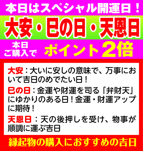 大安・巳の日・天恩日