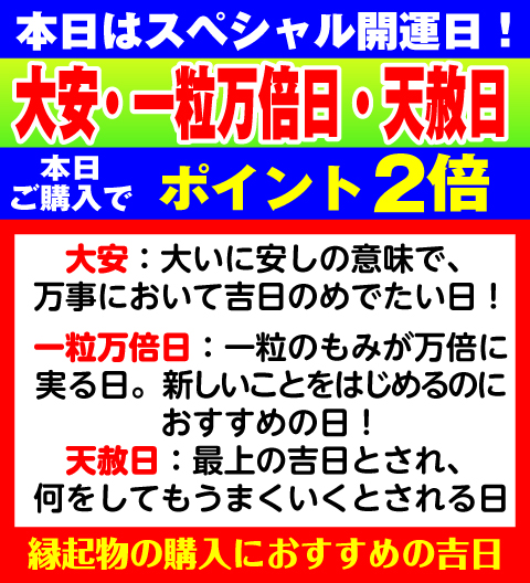 一粒万倍日×大安×天赦日