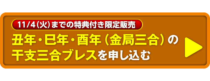 〈11/4（火）までの特典付き限定販売〉丑年・巳年・酉年（金局三合）の干支三合ブレスを申し込む