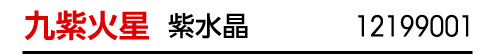 九星：九星四神招財ブレス 九紫火星／九星開運石：紫水晶／商品番号：12199001
