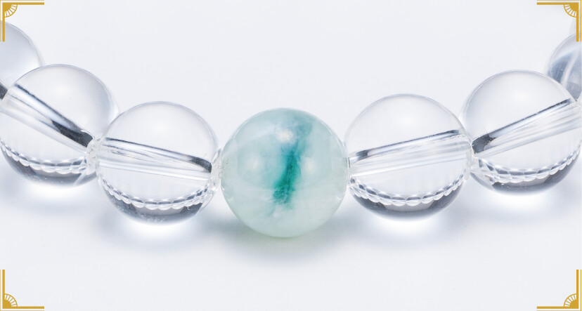 金運を呼ぶ糸魚川翡翠ブレス 翡翠拡大写真