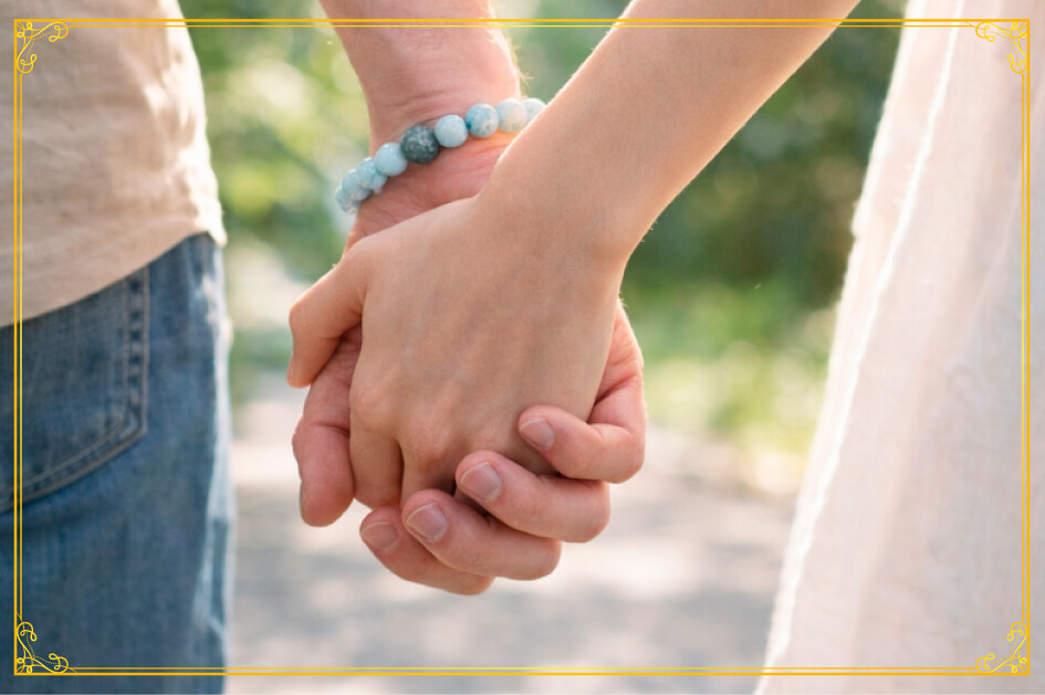 金運を呼ぶ糸魚川翡翠ブレス(プレミアム･極) 装着イメージ