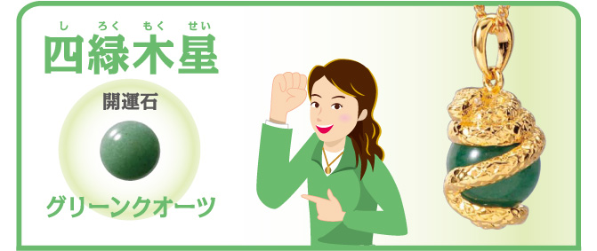 四緑木星 開運石 グリーンクオーツ