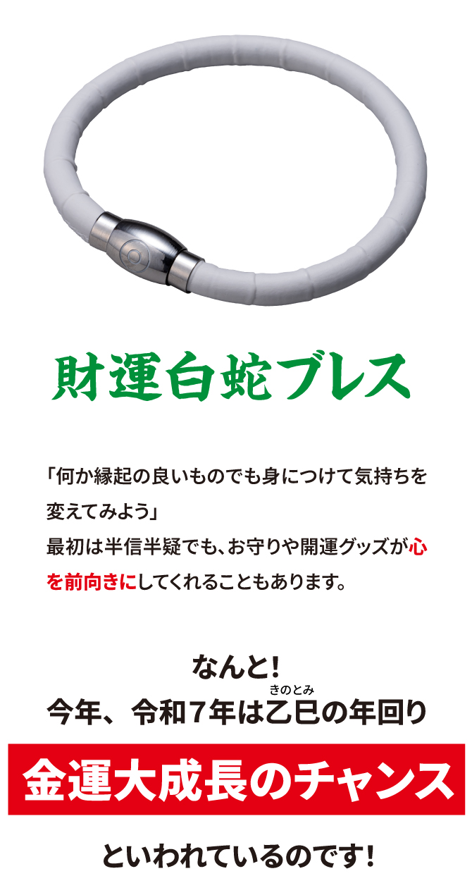 「財運白蛇ブレス」がおすすめです