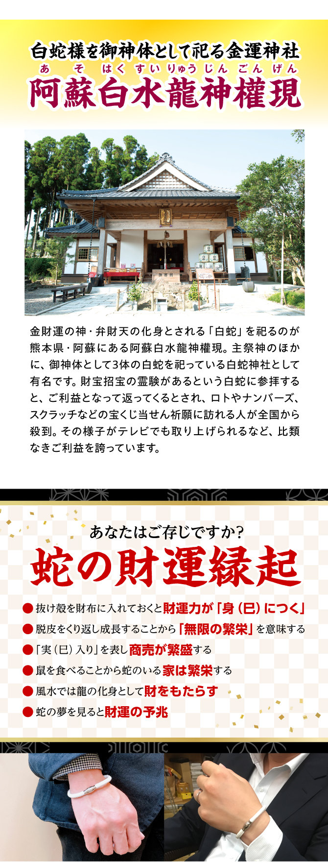 阿蘇白水龍神權現（白蛇神社）ご祈祷済み