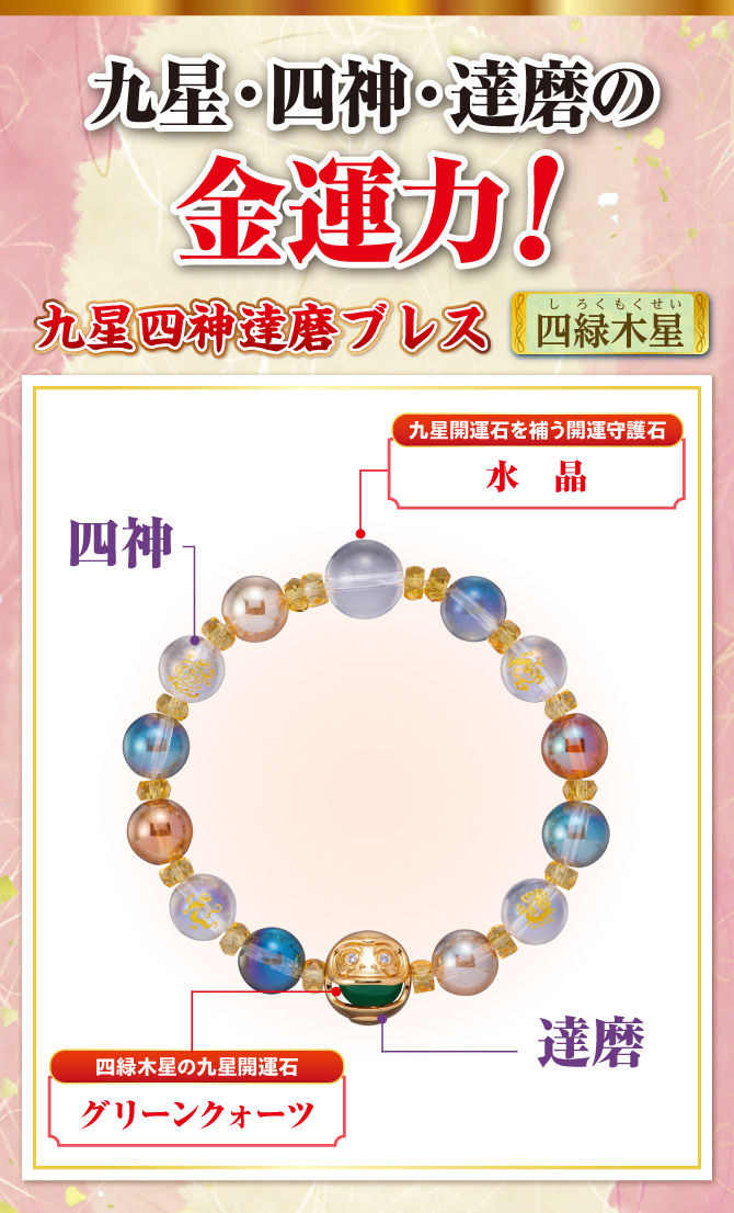 秋山先生が選んだ金運ブレスレット！あなたの九星開運石と九星開運石を補う開運守護石