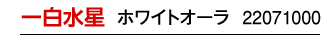 一白水星 ホワイト 22061000