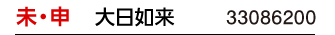 干支：未･申／守護本尊：大日如来／商品番号：33086200