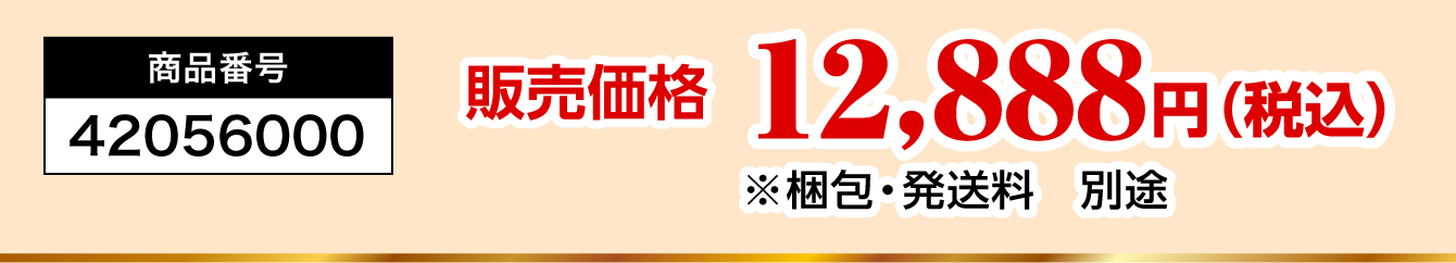 商品番号：42056000／販売価格：12,888円（税込）※梱包・発送料　別途