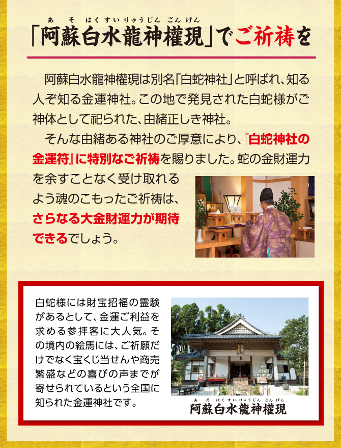 阿蘇白水龍神權現でご祈祷済み
