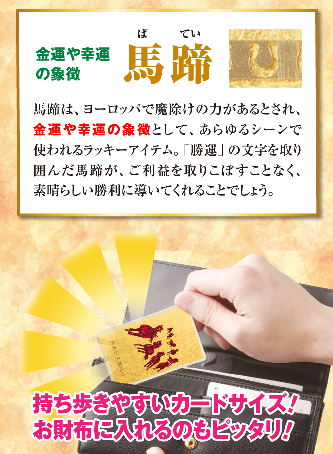 持ち歩きやすいカードサイズで、お財布に入れるのにもピッタリ