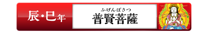 辰・巳年の方：普賢菩薩