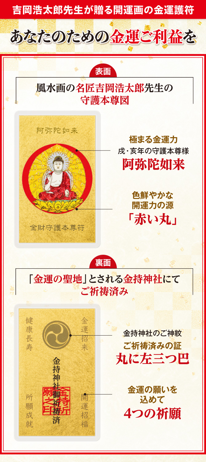 金運の聖地とされる金持神社でご祈祷済み