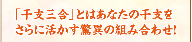 干支三合とはあなたの干支をさらに活かす驚異の組み合わせ