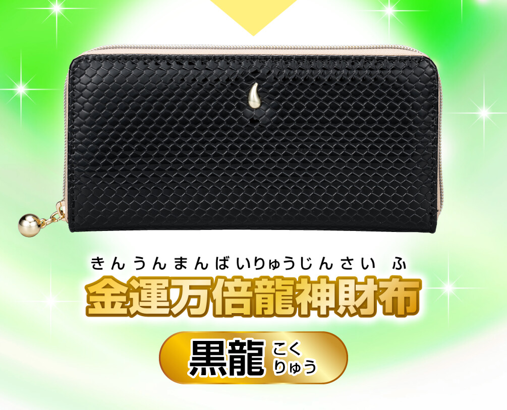 金運万倍龍神財布 黒龍 商品イメージ