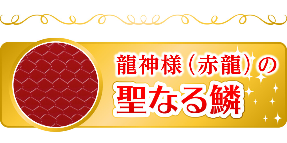 龍神様(赤龍)の聖なる鱗
