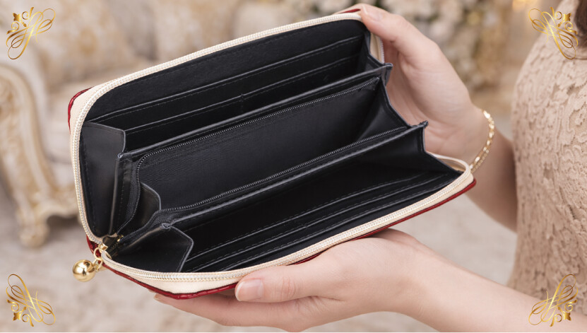 金運万倍龍神財布 赤龍 内側イメージ