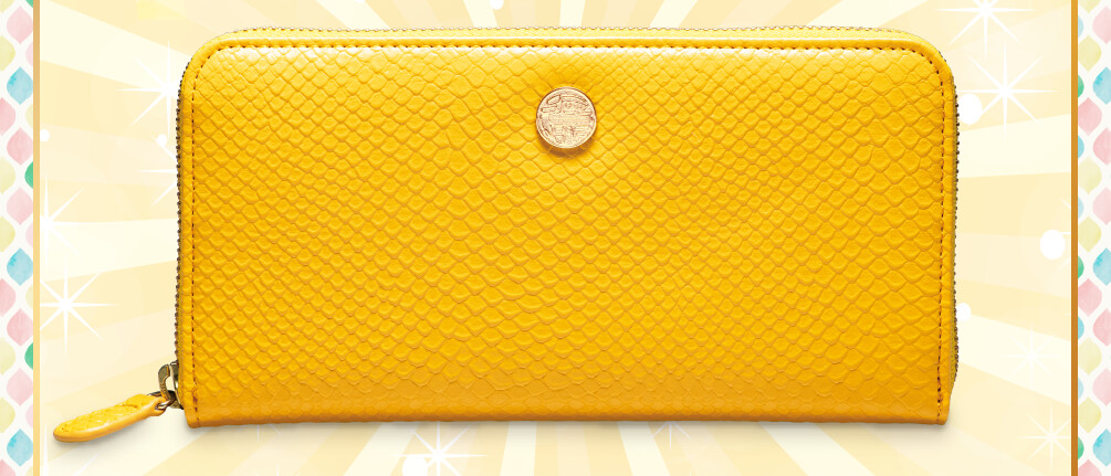 黄虎發財蛇柄財布 正面