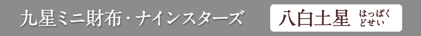 九星ミニ財布・ナインスターズ 八白土星 シルバー