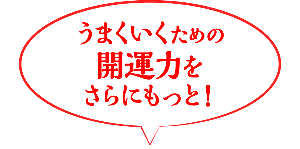 うまくいくための開運力をさらにもっと！