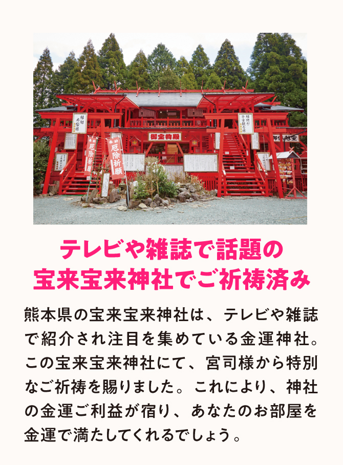 宝来宝来神社でご祈祷済み！