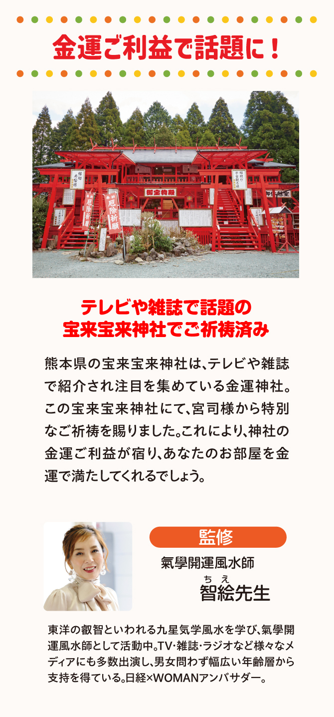 宝来宝来神社でご祈祷済み！