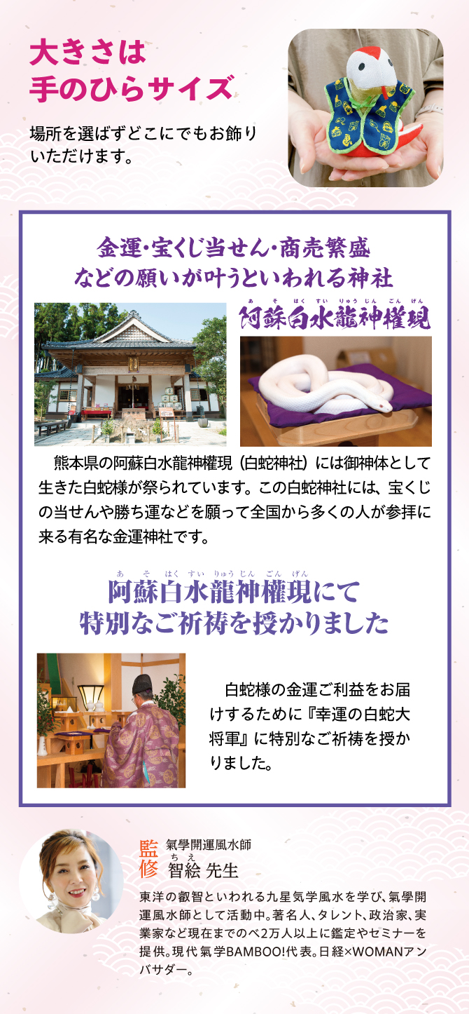 大きさは手のひらサイズで場所を選ばすお飾りいただけます