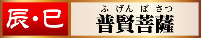 辰･巳／普賢菩薩