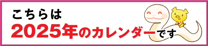 2025年（巳年）の金運カレンダー