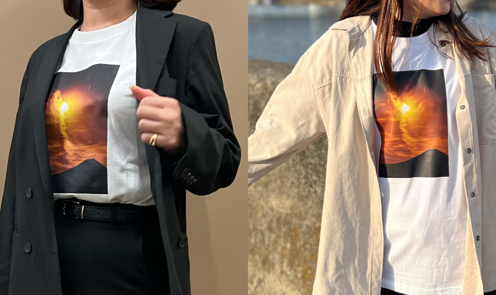 運気上昇Tシャツ 着用イメージ