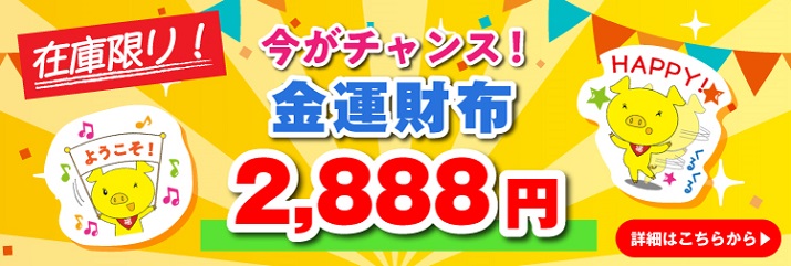 在庫限り!金運財布2888円