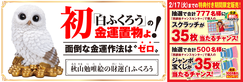 秋山勉唯絵の財運白ふくろう