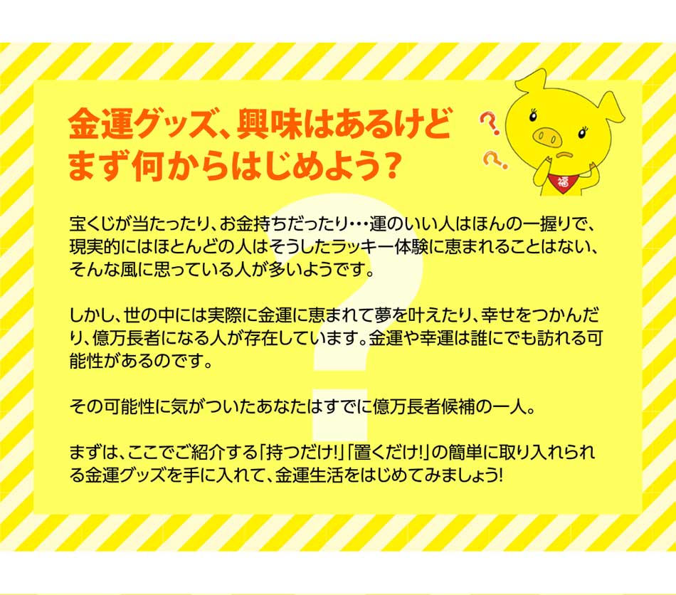 金運グッズ、興味はあるけどまずなにからはじめよう？