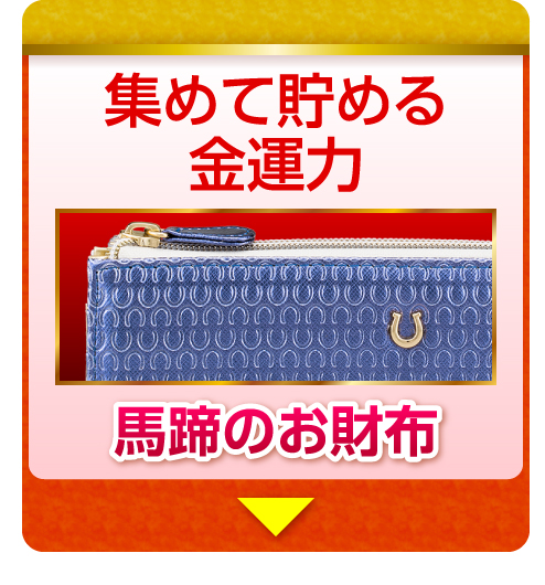 集めて貯まる金運力　馬蹄のお財布